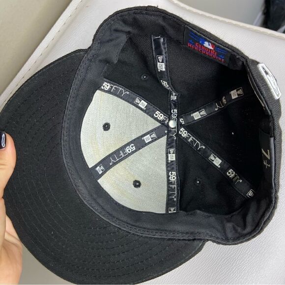 New Era 59Fifty Hat Basic Washington Nationals "W" Black - Picture 13 of 13